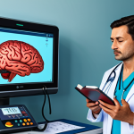 **

"A digital illustration depicting a stylized brain with interconnected blood vessels, some healthy and some constricted. The healthy vessels are bright and clear, while the constricted ones are darker and appear damaged. In the background, a subtle pattern of blood pressure readings. Fully clothed doctor examining the brain. Safe for work, appropriate content, fully clothed, professional, perfect anatomy, natural proportions, high quality, educational illustration, family-friendly."

**