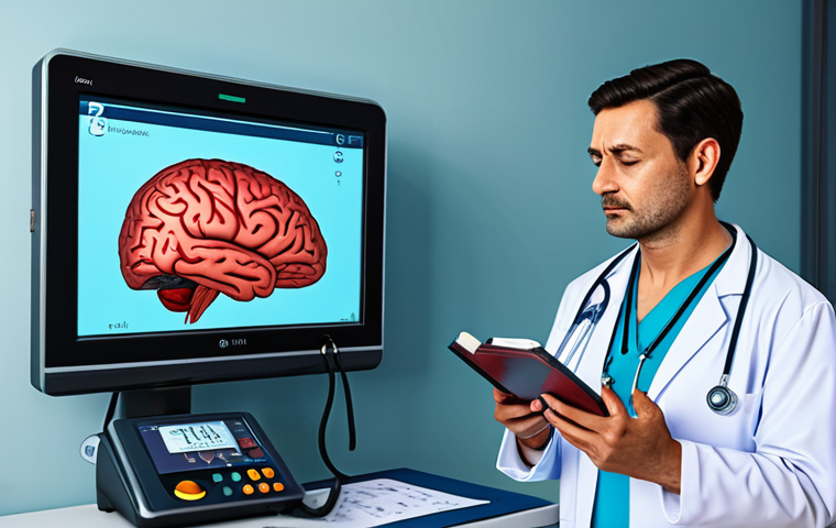 **

"A digital illustration depicting a stylized brain with interconnected blood vessels, some healthy and some constricted. The healthy vessels are bright and clear, while the constricted ones are darker and appear damaged. In the background, a subtle pattern of blood pressure readings. Fully clothed doctor examining the brain. Safe for work, appropriate content, fully clothed, professional, perfect anatomy, natural proportions, high quality, educational illustration, family-friendly."

**
